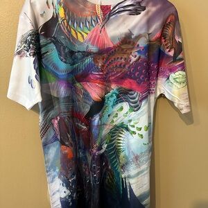 Vibrant Multicolor Men's Graphic Tee